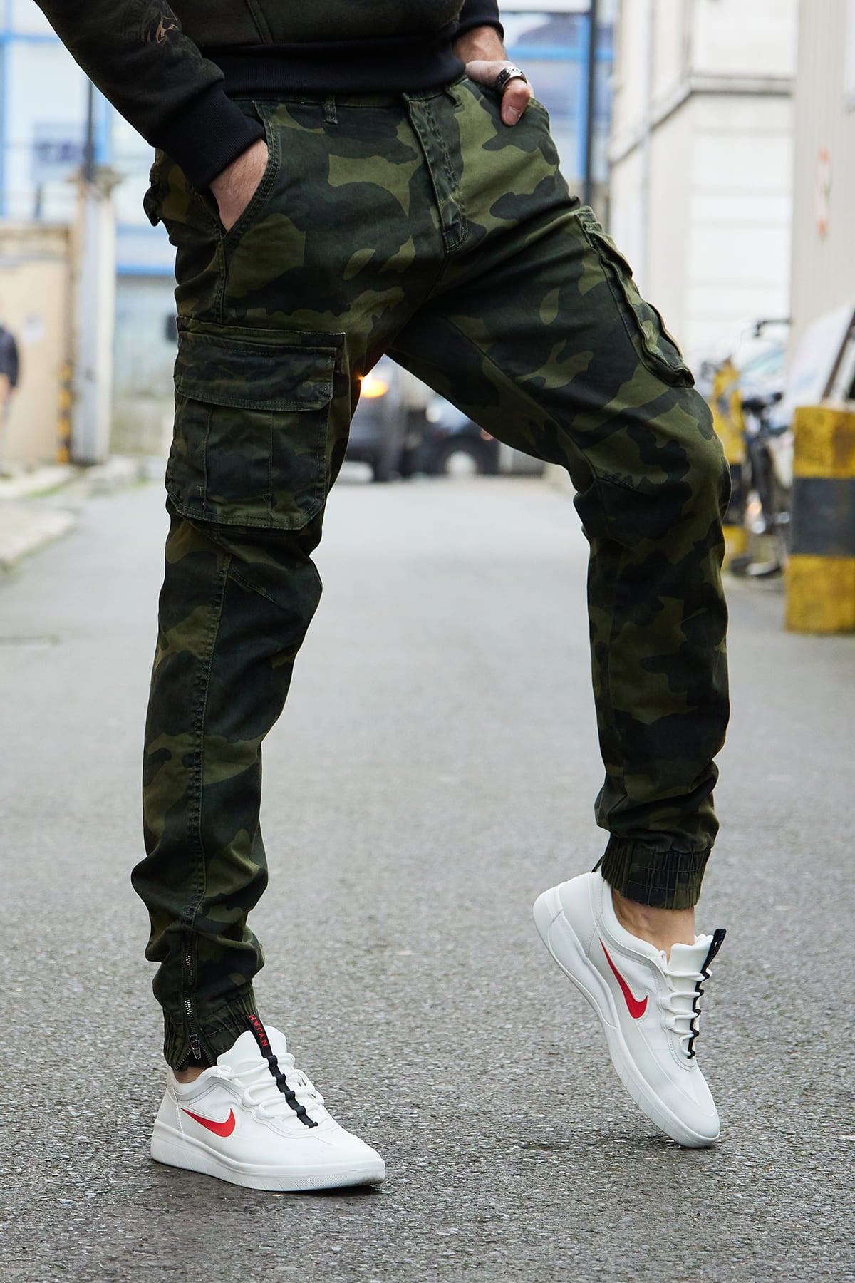Pantalon cargo camouflage militaire stylé homme fashion