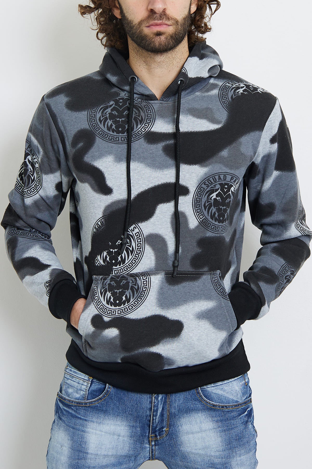 Sweat gris fashion homme