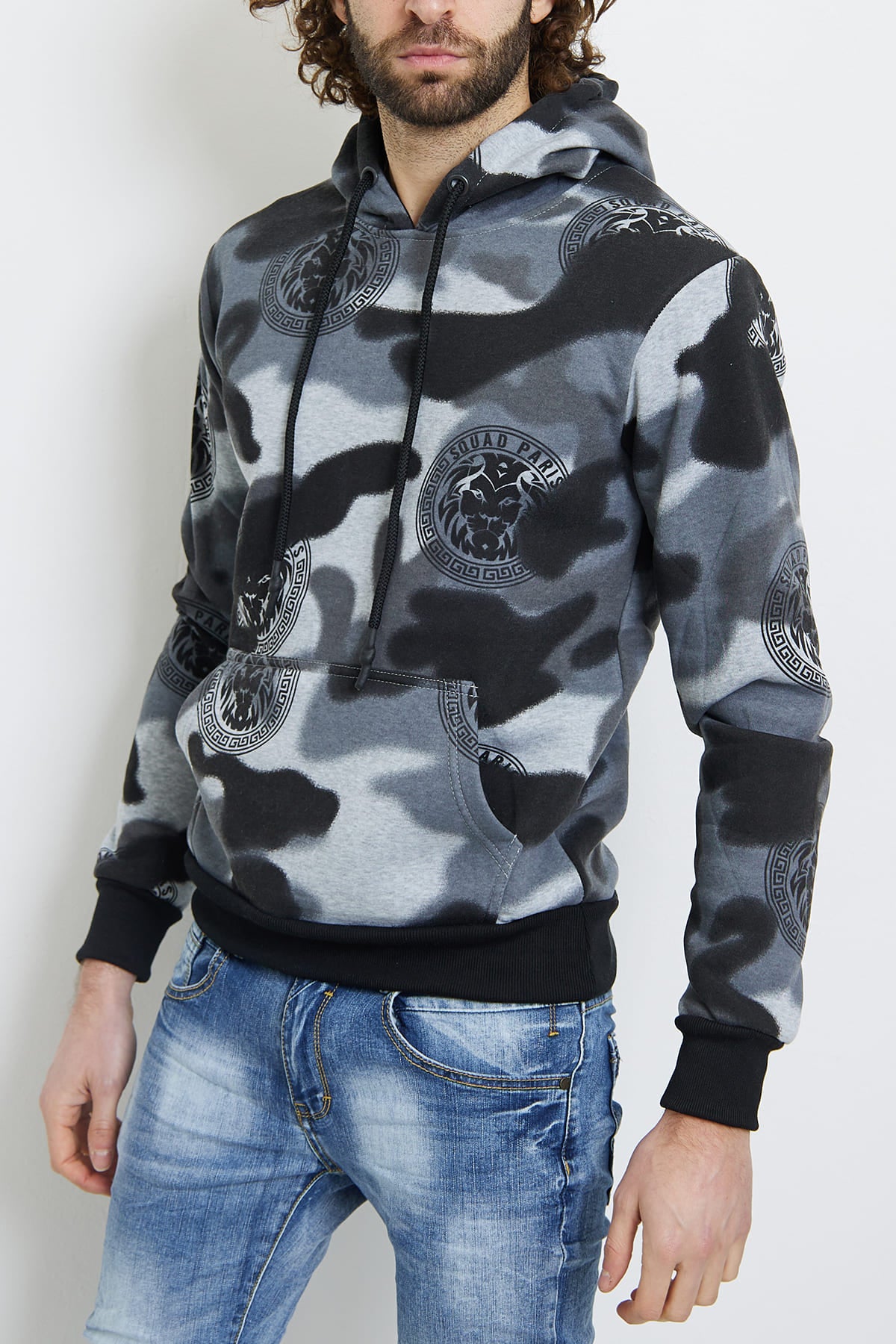 Sweat gris fashion homme