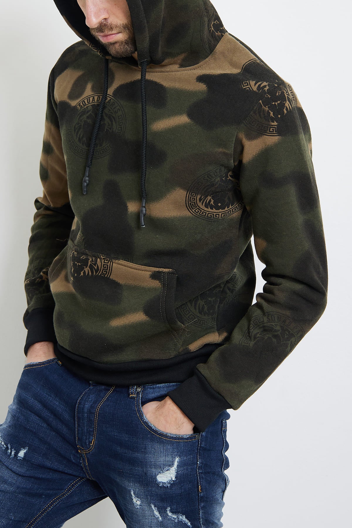 Sweat camouflage stylé homme fashion